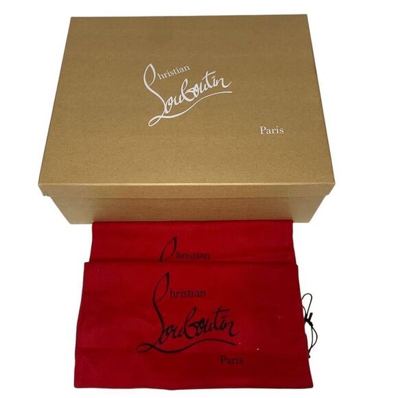 Christian Louboutin Horse Guarda Chain Strap Combat Boot Speckled EU 36.5 US 6.5 - Picture 9 of 10